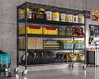 Metal Shelves with Wheels Wire Shelving Unit