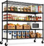 Metal Shelves with Wheels Wire Shelving Unit