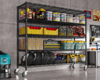 Storage Shelves 5 Tier Sturdy Metal Garage Shelving