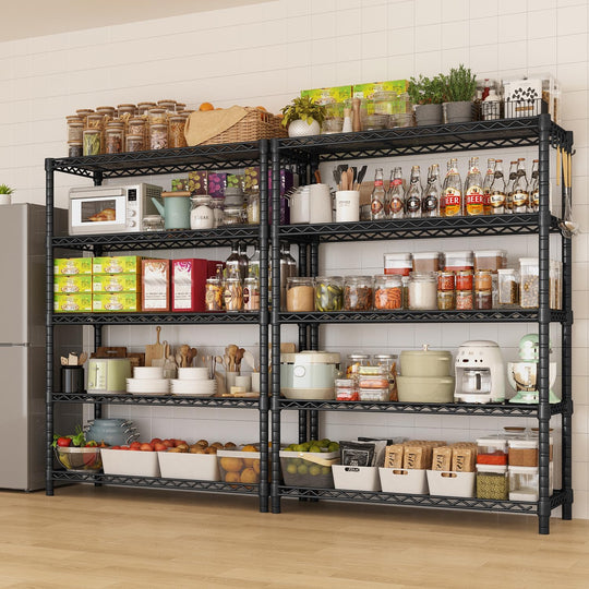Storage Shelves 5 Tier Sturdy Metal Garage Shelving