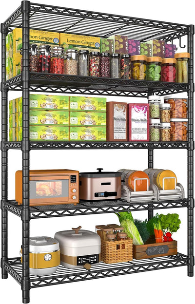 Metal Shelves with Wheels Wire Shelving Unit