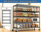 Storage Shelves 5 Tier Sturdy Metal Garage Shelving