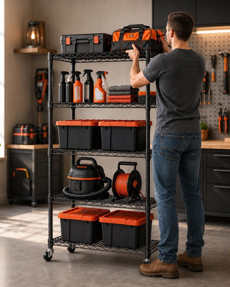 Storage Shelves 5 Tier Wire Shelving Unit