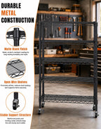 Storage Shelves 5 Tier Wire Shelving Unit
