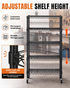 Storage Shelves 5 Tier Wire Shelving Unit