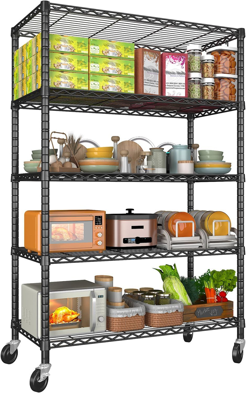 Storage Shelves 6 Tier Sturdy Metal Garage Shelving