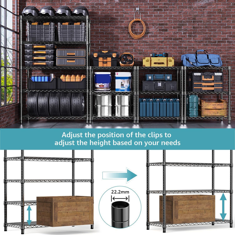 Adjustable Shelves Heavy Duty Wire Pantry Shelving