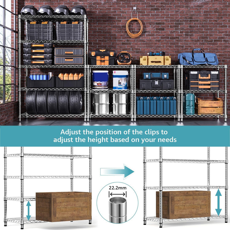 Adjustable Shelves Heavy Duty Wire Pantry Shelving