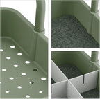 Storage Trolley 3 Shelves Cart for Kitchen Bathroom