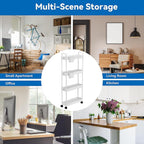 Storage Trolley Kitchen Utility Cart Mobile Shelving Unit