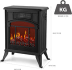 Stove Heater Electric Fireplace with Fire Flame Effect