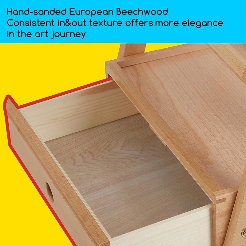 Studio H-Frame Easel with Art Supply Storage Drawer