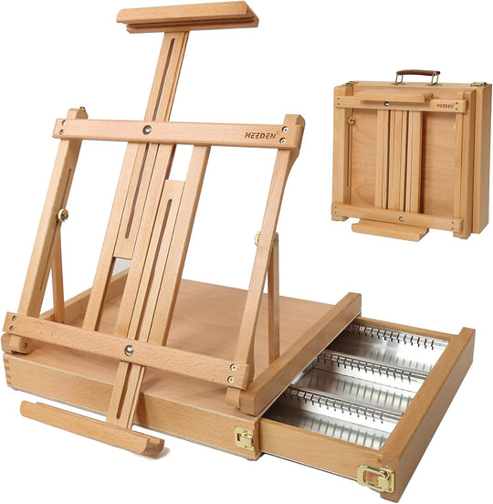 Studio Sketchbox Table Easel with Storage Adjustable Solid