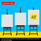 Studio Wood H-Frame Easel: Art Easel with Storage