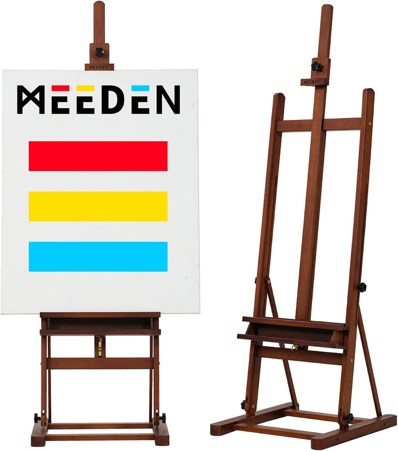 Studio Wood H-Frame Easel: Art Easel with Storage