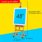 Studio Wood H-Frame Easel: Art Easel with Storage