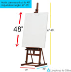 Studio Wood H-Frame Easel: Art Easel with Storage