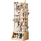 Stuffed Animal Storage Organiser 2-In-1 Solid Pine Wood