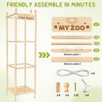 Stuffed Animal Storage Organiser Large Wooden Plush