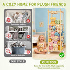 Stuffed Animal Storage Organiser Large Wooden Plush