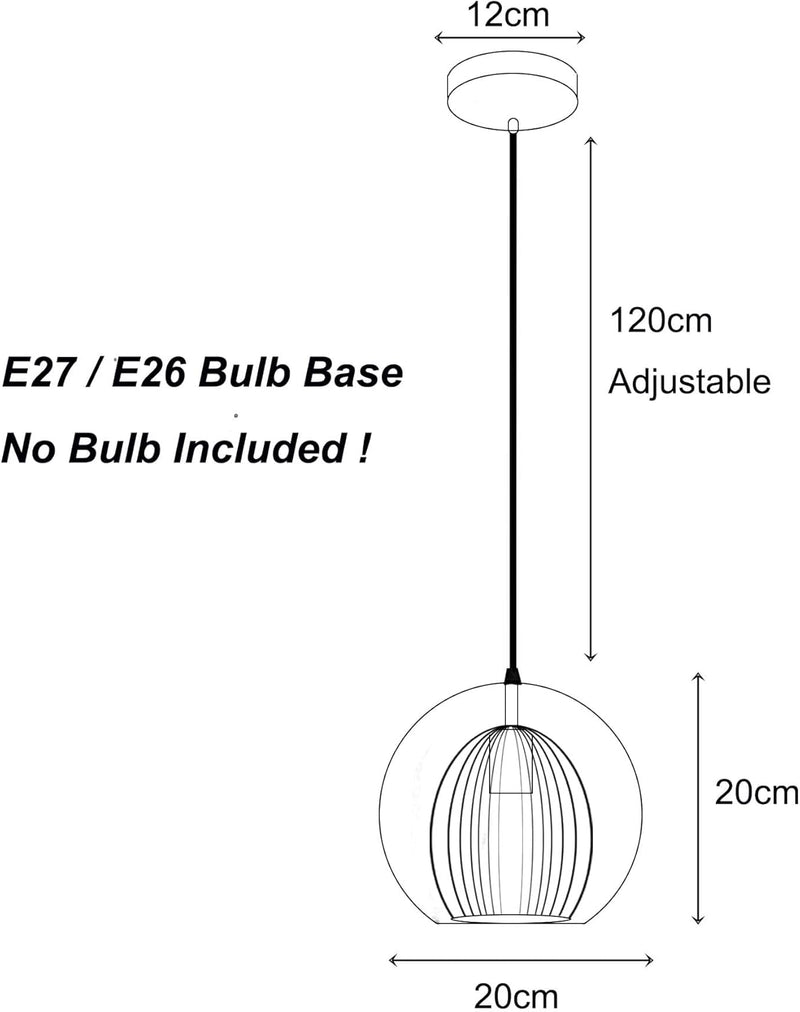 Stunning Double-Layer Glass Ball Pendant Light in Brass