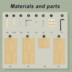 Sturdy Buildeasy Assembly 9 Cube Storage Organiser