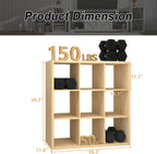 Sturdy Buildeasy Assembly 9 Cube Storage Organiser