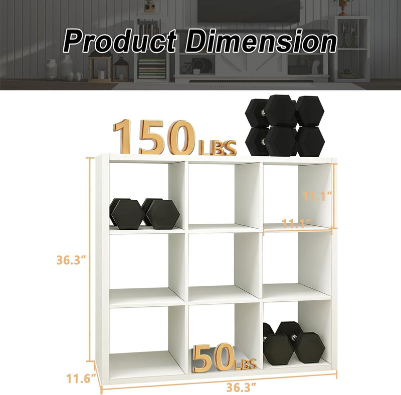 Sturdy Buildeasy Assembly 9 Cube Storage Organiser