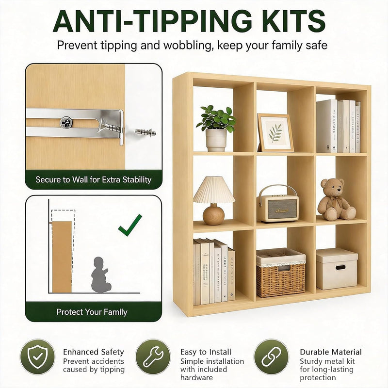 Sturdy Buildeasy Assembly 9 Cube Storage Organiser