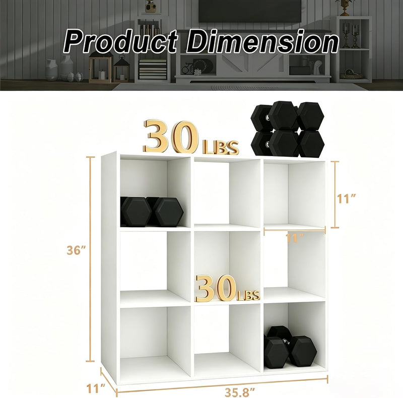 Sturdy Buildeasy Assembly 9 Cube Storage Organiser