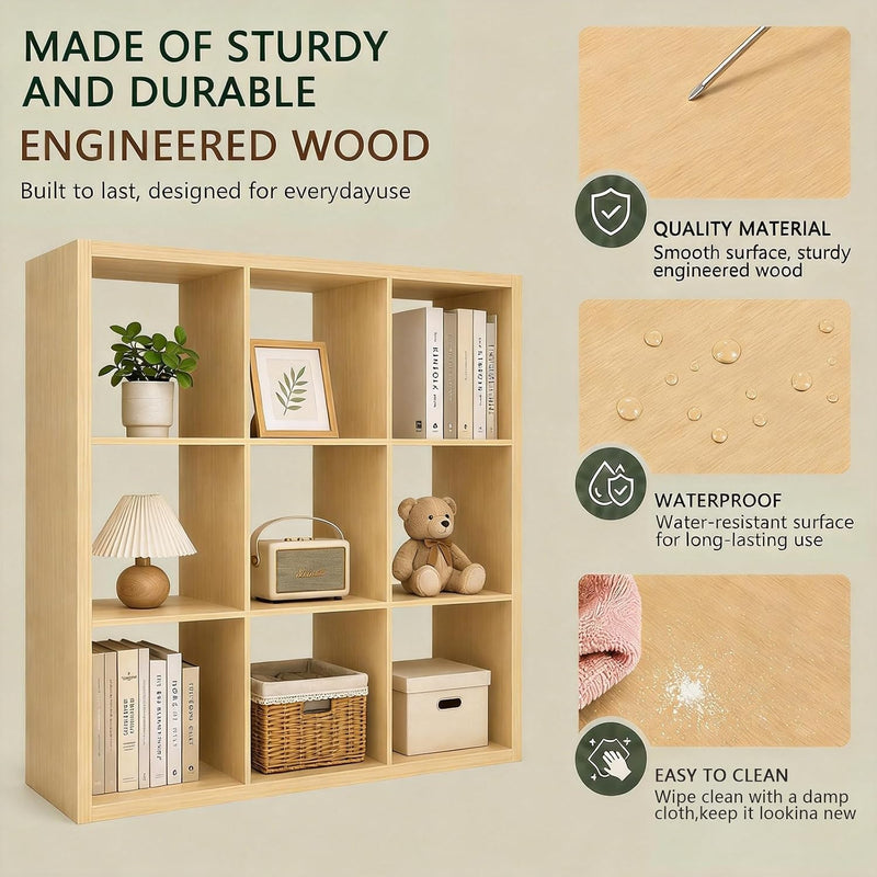 Sturdy Buildeasy Assembly 9 Cube Storage Organiser