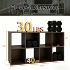 9 Cube Storage Organiser Chocolate