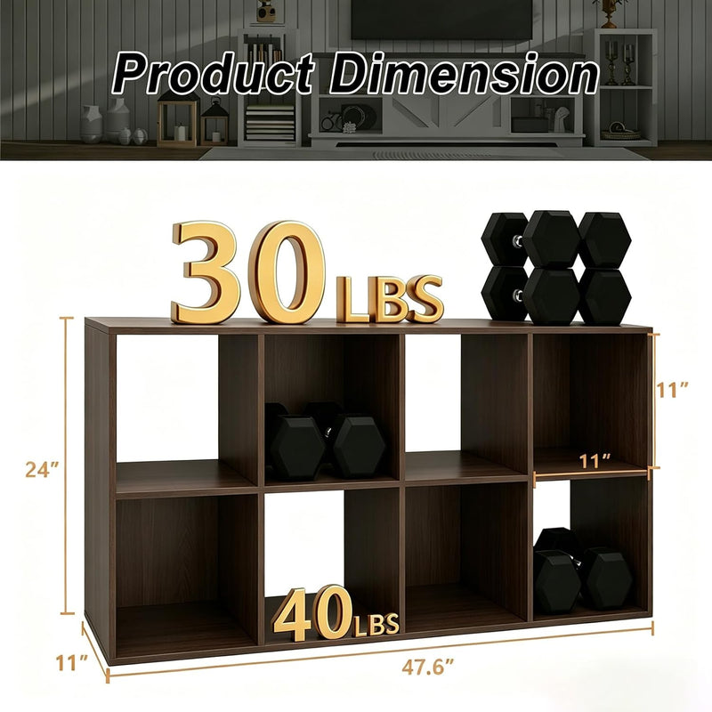 9 Cube Storage Organiser Chocolate