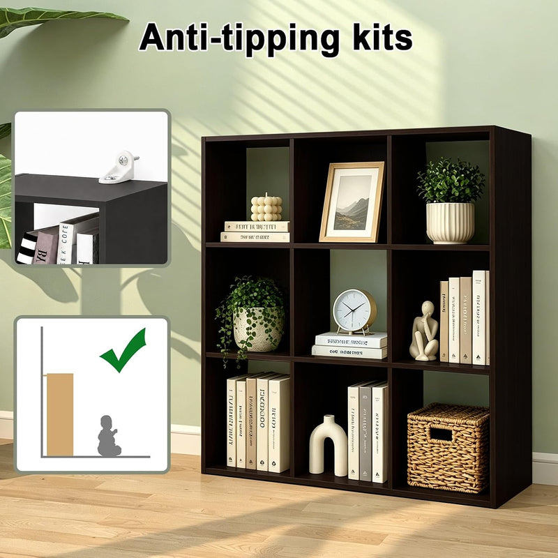 9 Cube Storage Organiser Chocolate