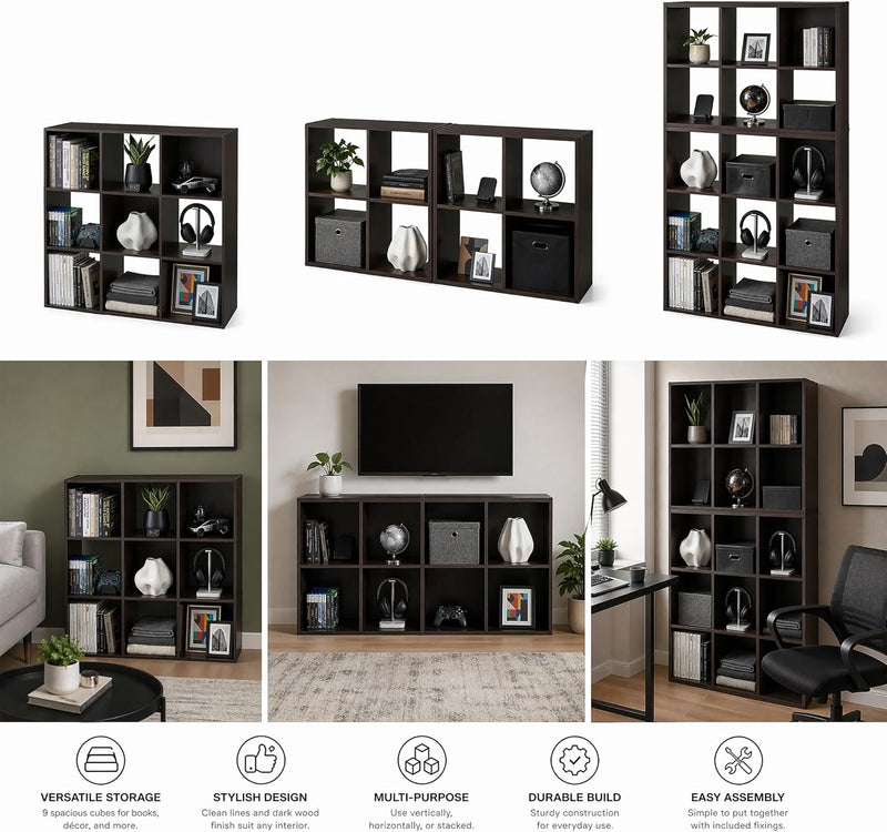 Sturdy Buildeasy Assembly 9 Cube Storage Organiser