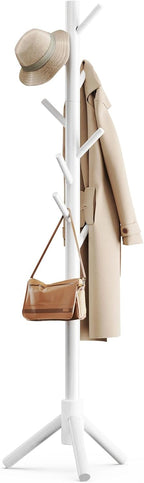 Sturdy Wooden Coat Tree with 8 Hooks 3