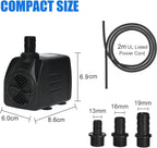Submersible Water Feature Pumps Small Aquarium Ultra Quiet
