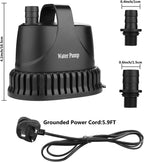 Submersible Water Pump 40W L H Ultra-Quiet Aquarium