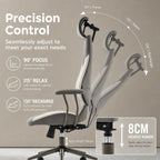 Suede Fabric Desk Office Chair High Back Ergonomic