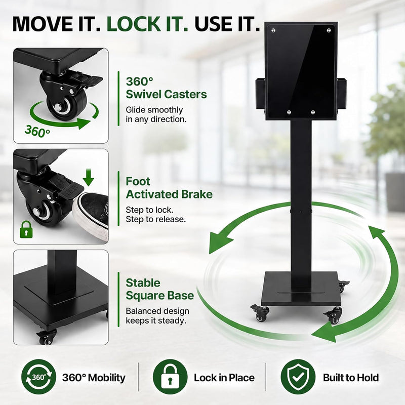 Suggestion Box with Stand Floor Standing Offering Lock