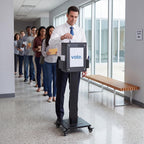 Suggestion Box with Stand Floor Standing Offering Lock
