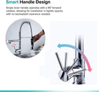 Suguword Commercial Kitchen Sink Mixer Tap with Two