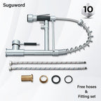 Suguword Commercial Kitchen Sink Mixer Tap with Two