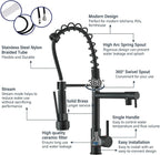 Suguword Commercial Kitchen Sink Mixer Tap with Two