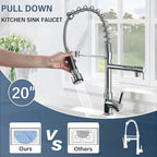Suguword Commercial Kitchen Sink Mixer Tap with Two