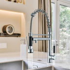 Suguword Commercial Kitchen Sink Mixer Tap with Two