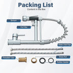 Suguword Commercial Kitchen Sink Mixer Tap with Two