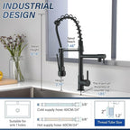 Suguword Commercial Kitchen Sink Mixer Tap with Two