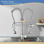 Suguword Commercial Kitchen Sink Mixer Tap with Two