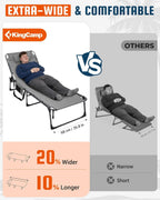 Sun Lounger with 5-Position Adjustable Backrest 180KG